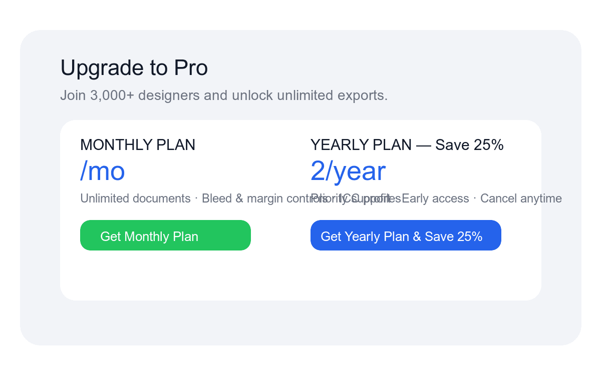 Pro plan features